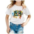 thumbnail image 3 of TZEWGL Summer Short Sleeved Soft Graphic Prints Basic T-Shirts For Infnat Top For Infnants size 3-4T, 3 of 5
