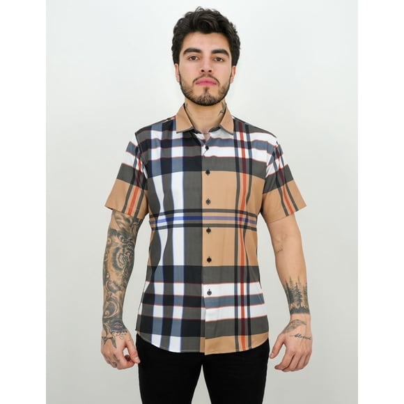 Camisa Cuadrada Vassari By Barabas Para Caballero