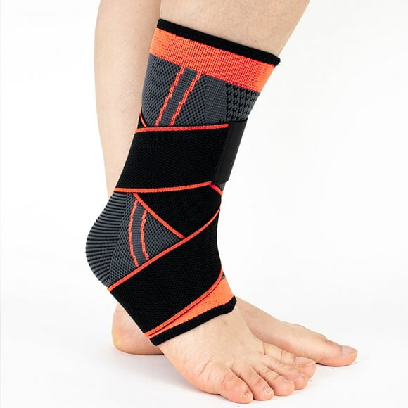 Sport Ankle Brace, 2 Pieces Sprained Ankle Brace, Adjustable Foot Ankle Brace for Ligament Sprains and Sports Injuries (L)