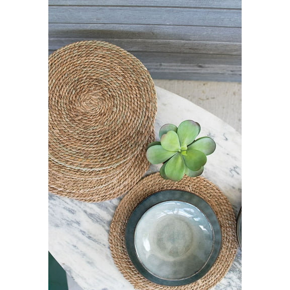 15 IN ROUND SEAGRASS PLACE MAT