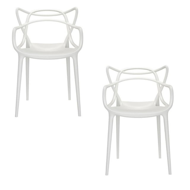 Wixon Chaise de Salle à Manger Confortable en Polypropylène durable, Blanc