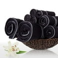thumbnail image 4 of Somerset Home 8-Piece 575GSM 100% Cotton Towel Set for Bath (Black), 4 of 7