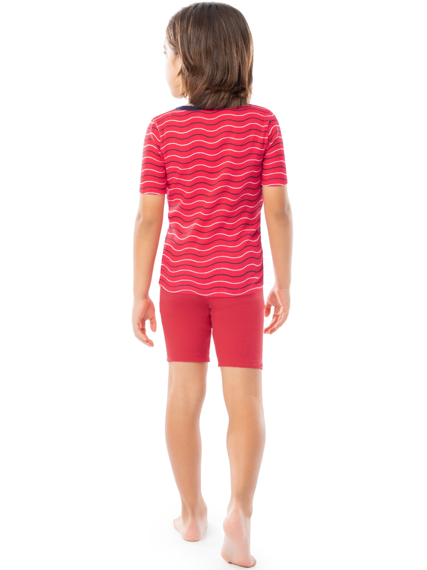 Fruit of the Loom Boy's Energize Snug Fit Pajama Sleep Sets, 4-Piece, Sizes 4-12