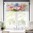 thumbnail image 2 of Remain Unique Floral Bouquet Rod Pocket Polyester Curtain Valance for Home Kitchen Bedroom Living Room Window Decor 54x18 inch, 2 of 5