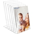 thumbnail image 6 of chalian 4x6 Acrylic Picture Frames, Set Of 6 Clear Acrylic Frameless Transparent Frame Gift for Desktop Display, Vertical Standing Picture or Display Sign Holder with Inserts for Home Office, 6 of 10