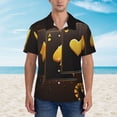 thumbnail image 2 of Disketp Casino Playing Cards Hawaiian Shirts for Men,Mens Casual Short Sleeve Button Down Shirts Beach Shirt,X-Large, 2 of 7