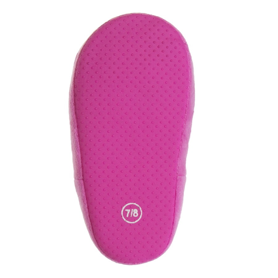 Disney Minnie Mouse "Happy Go Lucky" Girls Dual Sizes Slippers, Pink, 5-6