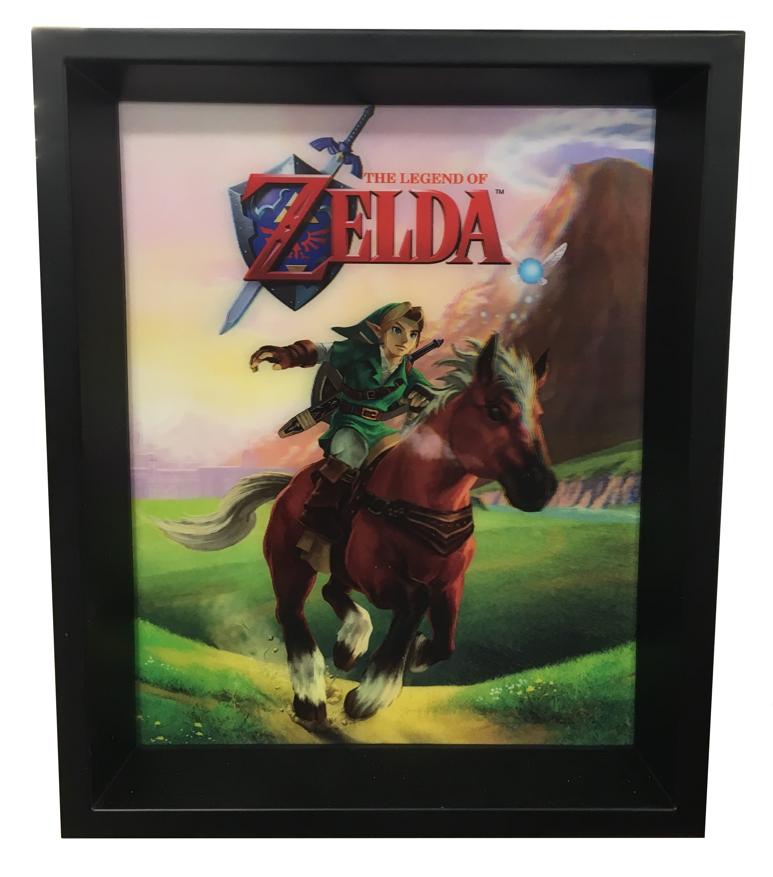 Legend Of Zelda Link On Horse Lenticular Wall Art Home Decoration Theater Media Room Man Cave Walmart Com