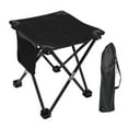 thumbnail image 2 of Taburete de camping portátil reclinable, reposapiés, taburete otomano compacto y plegable. Negro, 2 of 9