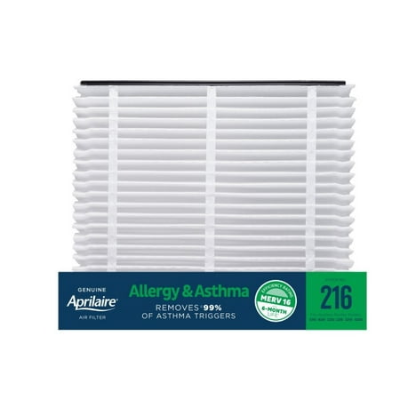 Aprilaire 216 - Allergy and Asthma Air Filter for Aprilaire Whole-Home Air Purifiers, MERV 16, for Allergy and Asthma (Best Air Filters For Allergies And Asthma)