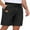 01-Black, variant on GIRUNS Men's Shorts Summer Beach Casual Elastic Waist Drawstring Shorts Black L
