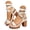 White, variant on YLYL Women Platform Sandals Chunky Block Heel Multi Strap Adjustable Ankle Buckle Open Toe Punk Rock Summer Dress Shoes