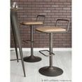thumbnail image 4 of Beta Industrial Barstool In Antique And Camel Faux Leather - Set Of 2, 4 of 11