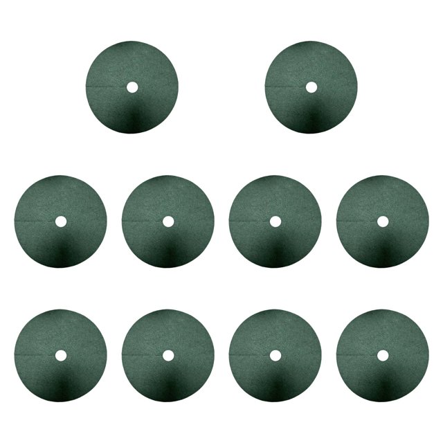 Almencla 10 Pieces Tree Mulch Rings Potted Plant Protection Tree Protection Mats 72cm 8cm Hole