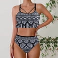 thumbnail image 2 of Ticikt Bikini Set for Women 2 Piece High Waisted Slim Fit Swimsuits for Women Scoop Neck Women's Bathing Suit 2026, 2 of 9