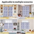 thumbnail image 5 of Purple Flower Pattern Kitchen Curtains Window Panels, Vintage Floral Botanical Simple Insulated Window Treatment Curtain, Grommet Curtains for Bedroom/Living Room/Bathroom, 2 Piece 52"Wx72"L, 5 of 8