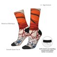 thumbnail image 4 of Hirioo Basketball Shot Pattern Adult Middle Tube Socks Breathable Sock Non-Pilling,Contrasting Color Design, 4 of 6