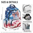 thumbnail image 4 of XYZCANDO American Bow 4Pcs School Backpack Set with Portable Lunch Bag Multifunctional Pencil Case Water Bottle Bag Carrier for Elementary Middle School Students, 4 of 7