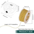 thumbnail image 2 of 86 Yards 1mm Metallic Cord Gold Silver Nylon Thread Xmas String Metallic Beading Cords Tinsel Cord Tinsel String Braids Hair Cords for Gift Wrap Tree Ornaments Hanging, 2 of 7
