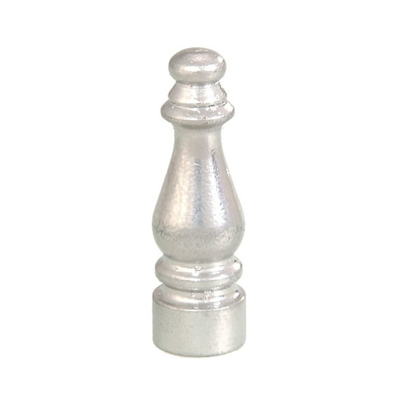 B&P Lamp® 1 1/2 Inch Nickel Plated Finial, 1/4-27F