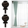 thumbnail image 3 of kurtrusly 2 Pcs Embouts de Tringle à Rideau 3/4 Pouce Remplacement pour Maison Bureau Salon Noir, 3 of 8