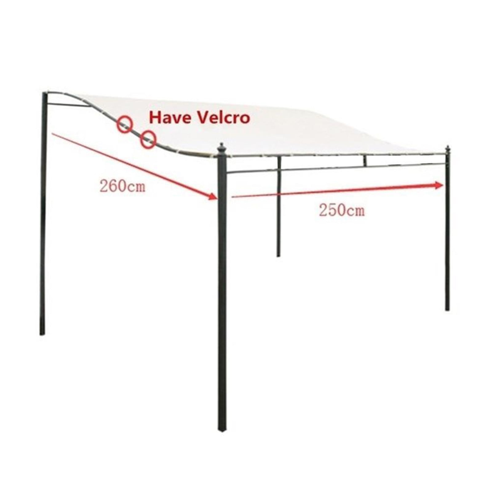 Yrmaups Garden Patio Awning Shade Cloth Tent Cover for Outdoor, Waterproof Sun Protection Canopy, Durable UV Blocking Shelter for Patio, Garden, Deck, Backyard