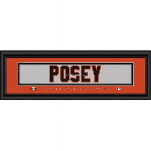 San Francisco Giants Buster Posey Print - Signature 8"x24"