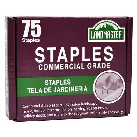 Landmaster Fabric & Garden Staples 75pk (Best Landscape Fabric Review)