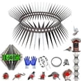 thumbnail image 5 of Bird & Squirrel Spikes Kit, 3 Meters Stainless Steel Anti-Climb Fence & Baffle, Prevents Raccoons, Squirrels, Snakes, Cats from Climbing, 5 of 5