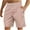 Pink, variant on ZQUUVOU Men's Casual Shorts Printed Drawstring Trouser Beach Shorts Pants With Pocket A-Olive Green