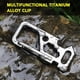 thumbnail image 1 of Outdoor Multi-Tool Titanium Alloy Clip Key Chain Holder Bottle Opener Wrench Bike Tool, 1 of 4