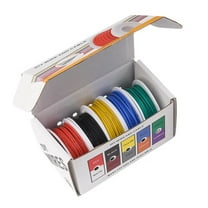 22AWG Electric Wire Flexible Silicone Wires 22 Gauge Stranded Tinned Copper 5 Colors 16.4ft/5m Each