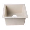 thumbnail image 5 of ALFI brand AB1720UM-B Biscuit 17" Undermount Rectangular Granite Composite Kitchen Prep Sink, 5 of 11