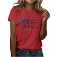 thumbnail image 7 of VerPetridure American Flag Shirts for Women 4th of July T Shirt Funny USA Print Crew Neck Tees Patriotic Casual Short Sleeve Tops, 7 of 7