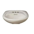 thumbnail image 6 of Proflo Pf4004 Lisbon Valley 24" Oval Vitreous China Pedestal Bathroom Sink - White, 6 of 7
