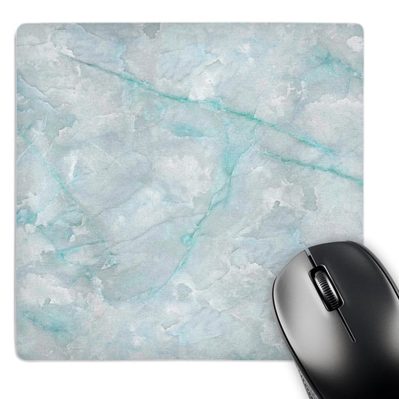 3dRose, Image of Trendy Luxury Aqua Teal Quartz and Gray Gemstone Agate Geode, MousePad