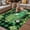 Green DarkGreen, variant on St. Patrick's Day Outdoor Rug for Patio/Deck/Porch, Non-Slip Large Area Rug 5 x 8 Ft, Lucky Shamrocks Green Car Country Plants Indoor Outdoor Rugs Washable Area Rugs, Camping Rug Carpet Runner