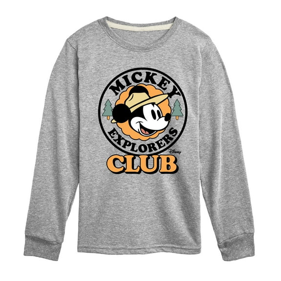 Disney - Little Explorers Club - Toddler & Youth Long Sleeve Graphic T-Shirt