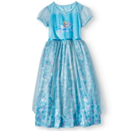 Frozen Elsa Girls Short Sleeve Fantasy Nightgown (Big Girl & Little (Best Gowns For Girls)