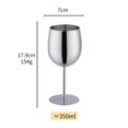 thumbnail image 2 of Verre à Vin en Acier Inoxydable 350ML pour Bar, Cocktails Colorés, 2 of 8