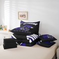 thumbnail image 5 of Erosebridal American City Bedding Sets, Football Player Comforter Sets with Sheets, Indigo Reversible Bed Sheets Set, Breathable Bedroom Decor, 7-Piece, 5 of 5