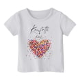 thumbnail image 4 of XDZJLR T-Shirts pour Filles Vêtements de Carnaval pour Enfants Imprimé Coloré Col Rond Manches Courtes 2-3 Ans, 4 of 4