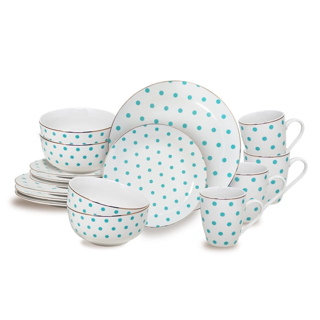 Vajilla Aalis para 4 Personas - Ceramica Blanca 16 piezas
