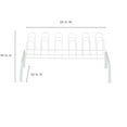 thumbnail image 5 of ClosetMaid Lightweight 9 Pair Freestanding Shoe Rack Organizer, White, 2 Pk, 5 of 5
