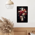 thumbnail image 6 of Flower Cross Metal Wall Sign, Vintage Iron Hanging Plaque Decor, 8 x 12 Inch, Pre-Drilled with Rounded Corners, 6 of 6