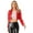 Red, variant on Alvivi Faux Leather Jacket For Women Open Front Moto Biker Coat Short PU Motorcycle Outwear Red S