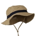 thumbnail image 3 of Big Size Cotton Twill Washed Bucket Hat - Khaki 2XL, 3 of 5