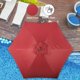 thumbnail image 2 of Sombrilla de patio Simple Deluxe de 2,3 m con base de 22 kg de capacidad, color rojo, 2 of 9