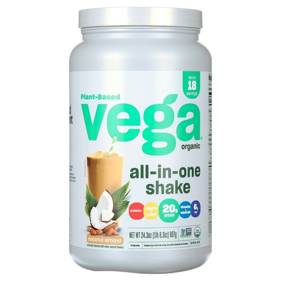 Vega One Organic All in One Shake, Coconut Almond 24.3 oz, 18 servings