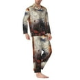 thumbnail image 2 of Haiem Romantic Flower Fox Couple Pattern Men’s Long-sleeve Sleepwear,Sleepwear Set,2-piece Loungewear Set,Soft PJs Comfy Nightwear with Pockets-XX-Large, 2 of 7